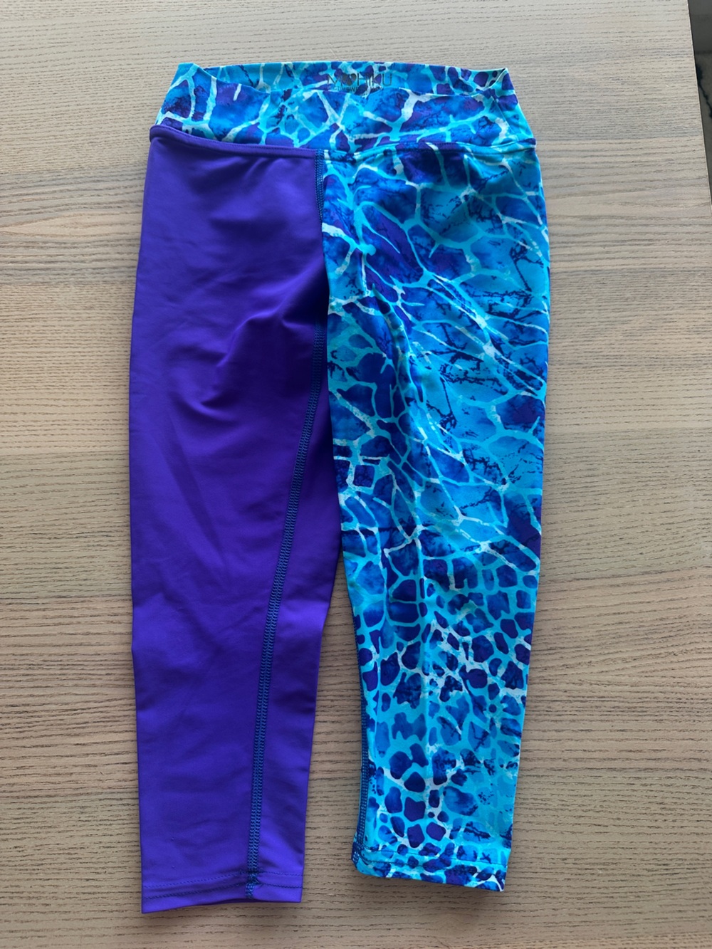 2x Mohiku Kids' Purple & Blue Patterned Swim Leggings